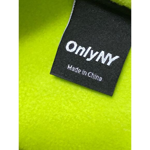 OnlyNY Women's Green Turtleneck Half Snap Fleece Long Sleeve Sweater Top Size M - Picture 5 of 7